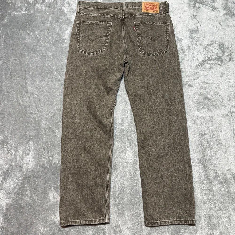 Levi's 555 Jeans Men Size 33x30 Brown Relaxed Straight Denim